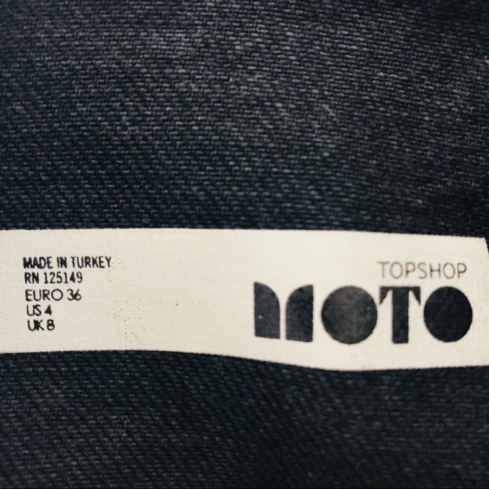Topshop Moto Denim Jacket with Corset Bottom NWOT - Picture 7 of 8